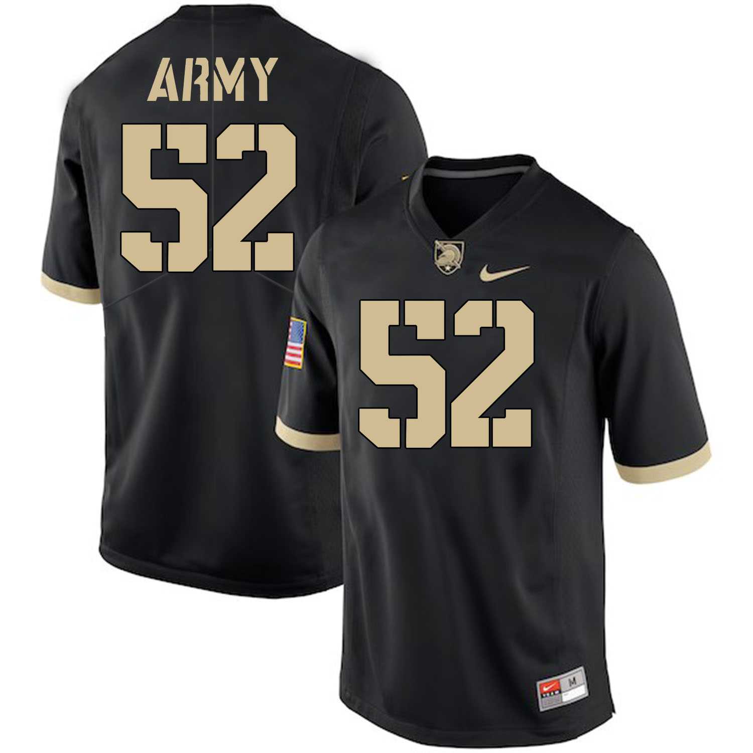 Army Black Knights #52 Spencer Welton Black College Football Jersey